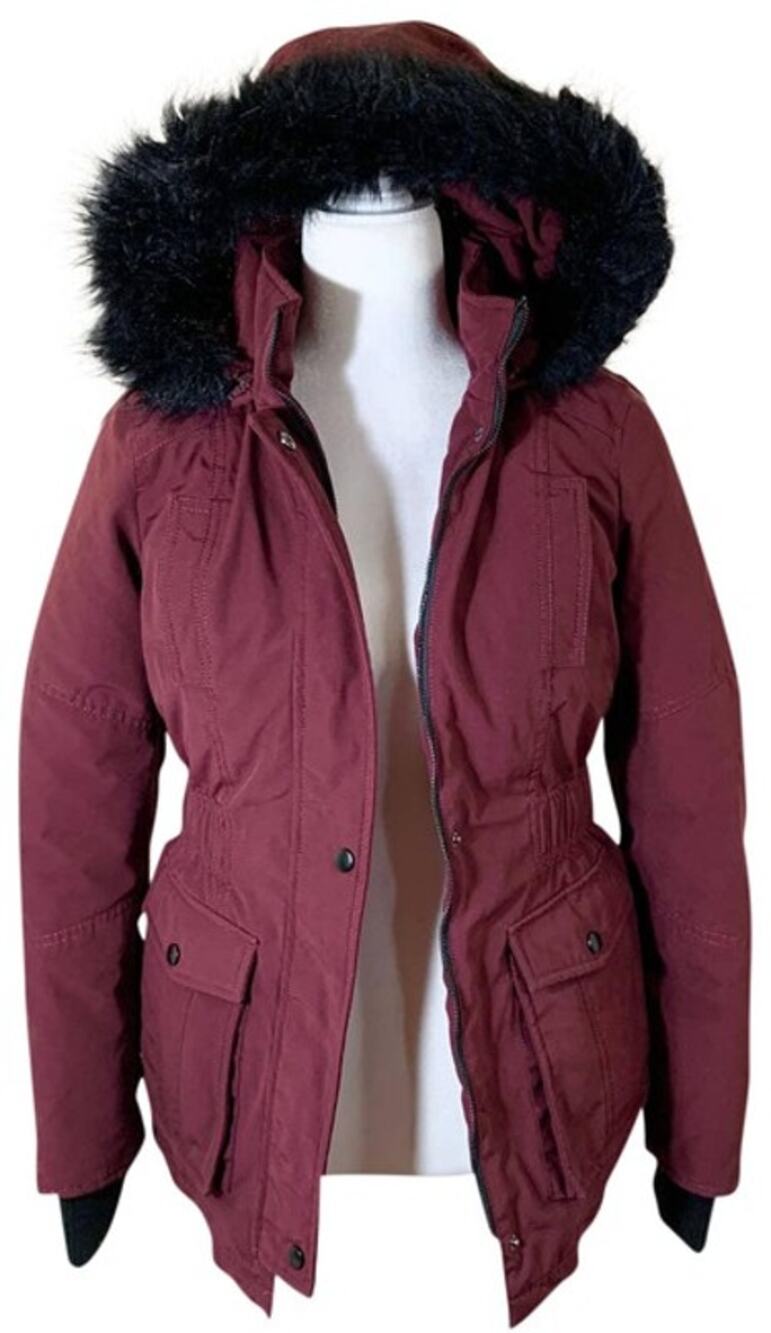 Express Red Down Puffy Jacket size XS